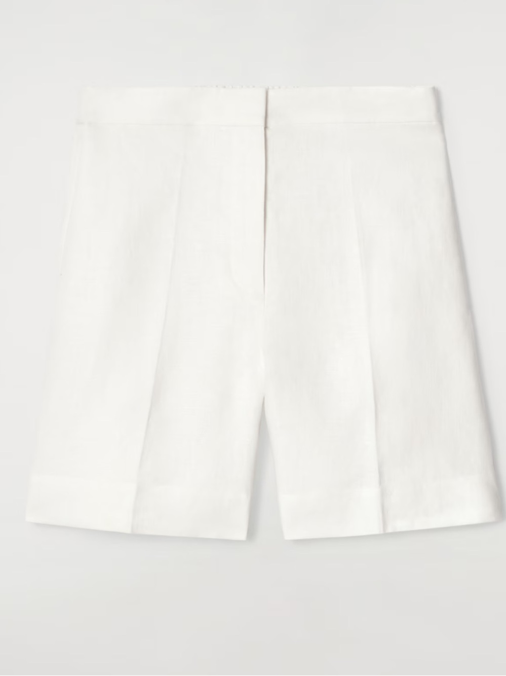 COS TAILORED ELASTICATED LINEN SHORTS (8)